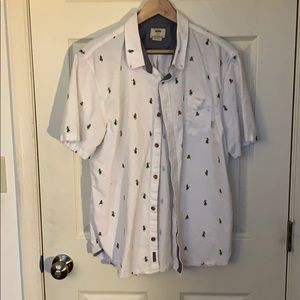 Vans mens hula girl button down